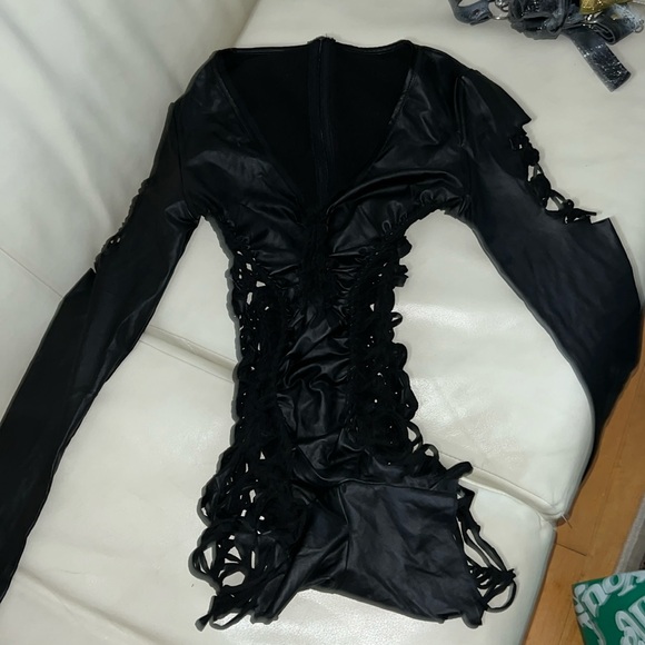 Brand new Faux leather Freakii romper from Tantra Threads - size M - Picture 4 of 5